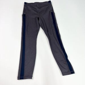 Athleta Legging Women Gray Blue Ultimate Stash Pocket 7/8 Compression Pant Small